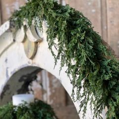 Soft Touch Draping Cedar Garland