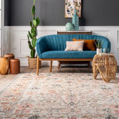 Soft Vintage Florals Area Rug