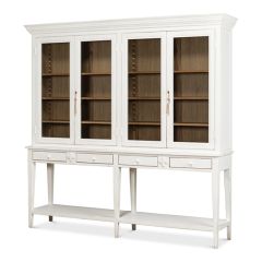 Solid Pine Double Display Hutch