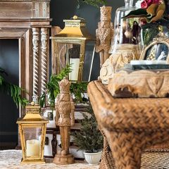 Sophisticated Gold Lanterns Set of 2