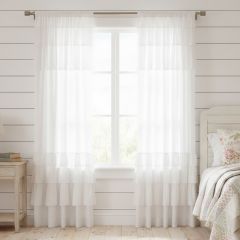 Southern Charms Ruffled Window Panel 50x84