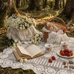 Southern Estates Handmade Crochet Tablecloth