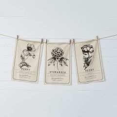 Southern Farmhouse Botanical Tea Towels Set of 3