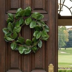 Southern Magnolia Leaf Wreath