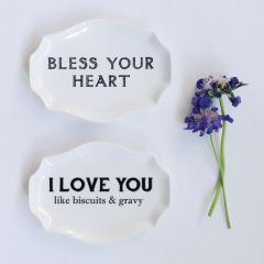 Southern Sass Stoneware Plates, Set of 2