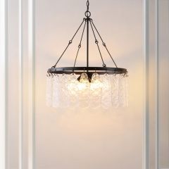 Sparkling Illumination Hanging Crystals Chandelier