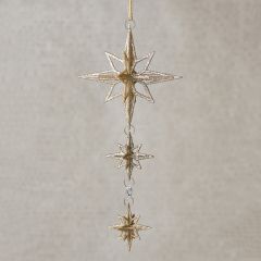 Sparkling Star Drop Ornament