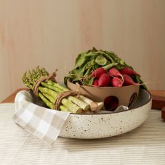 Speckled Ceramic Serving Bowl