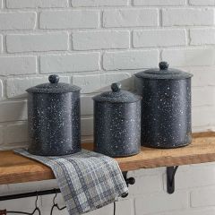Speckled Enamelware Canister Set of 3