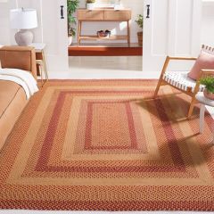 Spicy Saffron Braided Area Rug