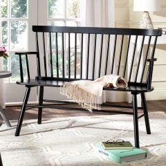 Spindle Back Farmhouse Bench