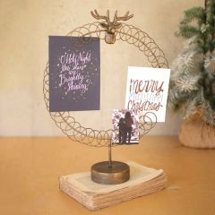 Spiral Wire Card Holder On Stand