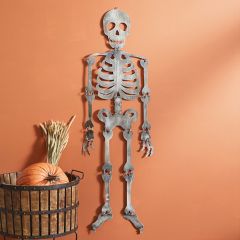 Spooky Metal Skeleton Wall Hanging