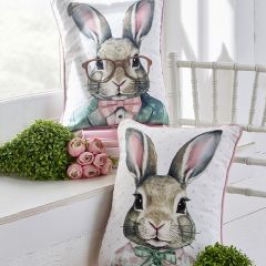 Spring Accents Dapper Bunny Accent Pillows Set of 2