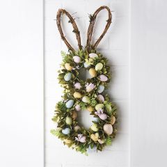 Spring Bunny with Eggs Wreath