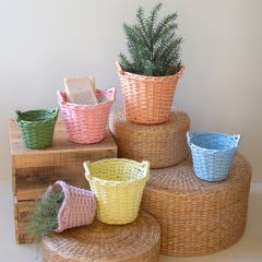 Spring Celebration Willow Baskets Assorted Set of 6