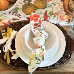 Spring Farmhouse Wildflower Napkin