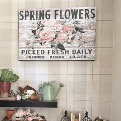 Spring Flowers Fresh Daily Wall Canvas Art