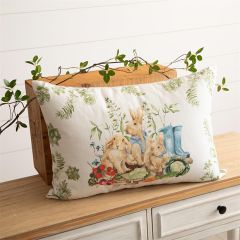 Spring Garden Friends Lumbar Pillow