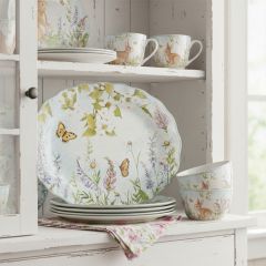 Spring Meadow Ceramic Oval Platter