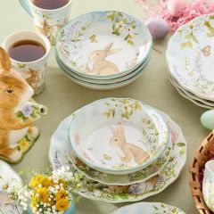 Spring Meadow Ceramic Soup Bowl Set of 4