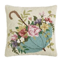 Spring Parasol Hooked Accent Pillow