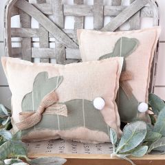Spring Sage Bunny Accent Pillow