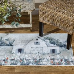 Springtime Barn Accent Rug