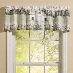 Springtime Barn Cotton Window Valance