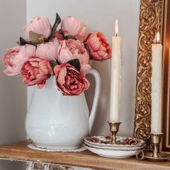 Springtime Pink Peony Bunch Set of 2