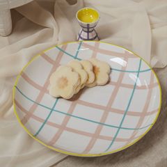 Springtime Plaid Serving Dish