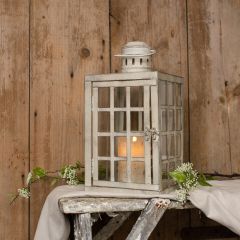 Square Glass Windowpane Lantern