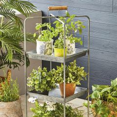 Square Metal Pan 3 Tier Stand
