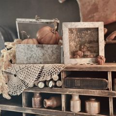 Square Metal Storage Box Set of 2