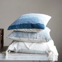 Square Stonewashed Cotton Throw Pillow