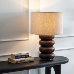 Stacked Base Contemporary Table Lamp