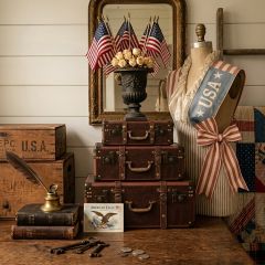 Stacking Decorative Suitcase Set of 3