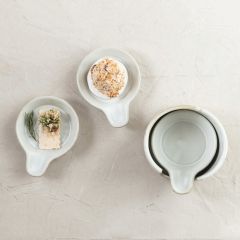 Stacking Snack Plates With Holder