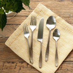 Stainless Steel Antique Inspired Flatware Set of 5