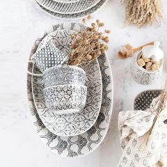 Stamped Stoneware Simple Dish Collection