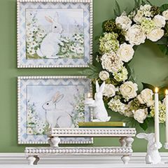 Standing Bunny Tealight Holder Set of 2