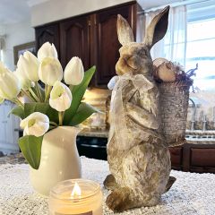 Standing Bunny With Basket Backpack