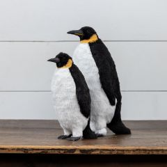 Standing Faux Fur Penguin Figure