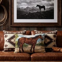 Standing Stable Horse Hook Pillow