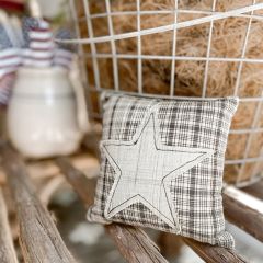 Star Applique Mini Accent Pillow