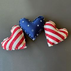 Stars and Stripes Heart Bowl Filler Set of 3