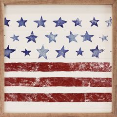 Stars And Stripes Pattern Wall Art