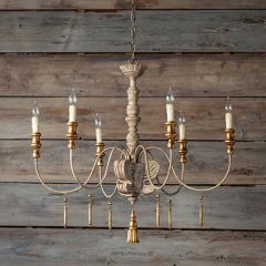 Stately Manor 6 Arm Chandelier