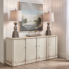 Stately Reclaimed Pine 4 Door Sideboard