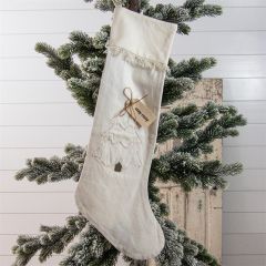Stay Cozy Fringed Tree Stocking